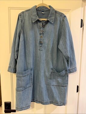 Old Navy Blue Denim Shirt Jacket
